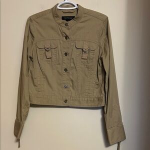 Calvin Klein 100% cotton shirt button front zip sleeves VG condition size medium